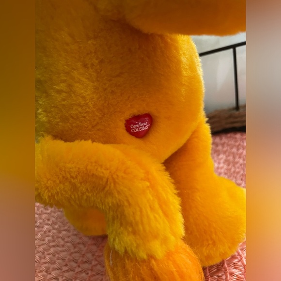 2004 Care Bear Cousins Orange Brave Heart Lion Plush - Picture 5 of 8